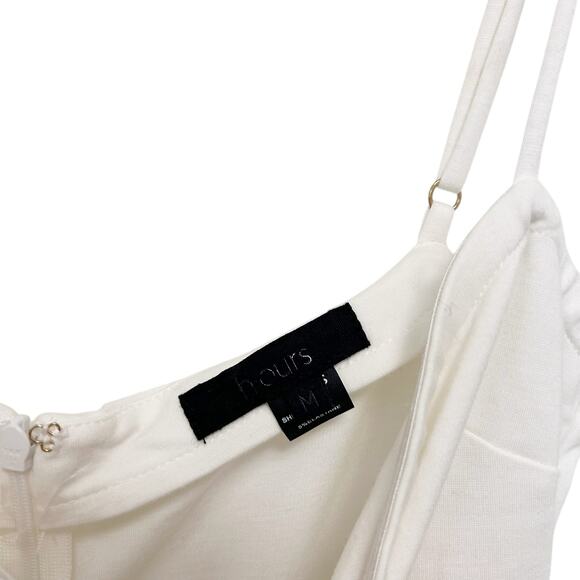 Revolve H.ours Alba White Jumpsuit Sz M - Picture 4 of 9